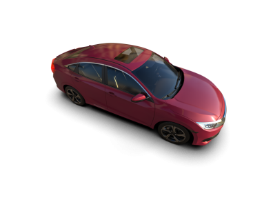 Modern araba siyah üzerine izole edilmiş. 3d oluşturma -