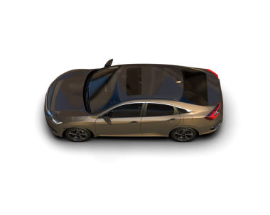 Siyah arkaplanda 3 boyutlu araç izole edildi