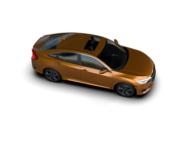 Modern araba beyazda izole edilmiş. 3D görüntüleme - illüstrasyon