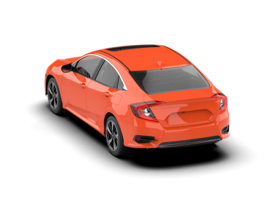 modern kompakt araba - arka görünüm