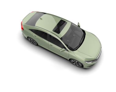 Stüdyo ortamında markasız bir SUV 'un 3 boyutlu çizimi