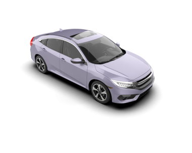 beyaz arkaplanda modern araba