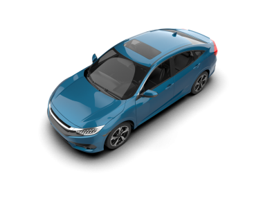 Beyaz arka planda modern bir araba. 3d illüstrasyon