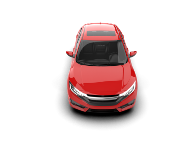 beyaz izole kırmızı araba