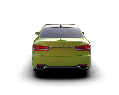 Siyah arka planda modern lüks bir araba. 3d illüstrasyon