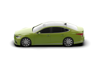 Araba beyaz arka planda izole edilmiş. 3d oluşturma