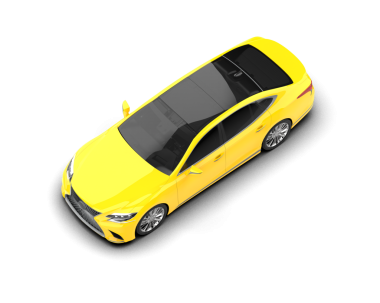 beyaz arkaplanda izole edilmiş araba 3 boyutlu görüntüleme