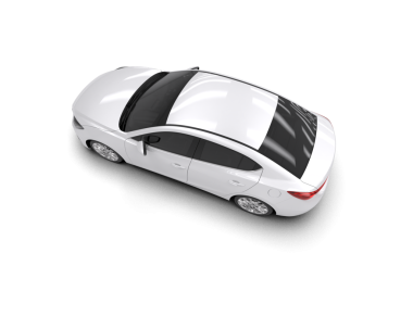 Araba beyaz arka planda izole edilmiş. 3d illüstrasyon