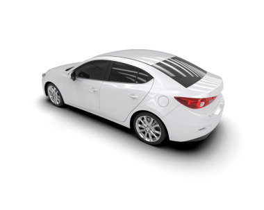 Modern lüks araba beyazdan izole edilmiş. 3d oluşturma