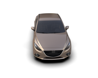 Siyah arka planda izole edilmiş 3 boyutlu bir SUV konsepti.