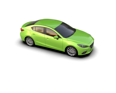 Modern lüks araba. Beyaz arkaplanda 3 boyutlu görüntüleme izole edildi