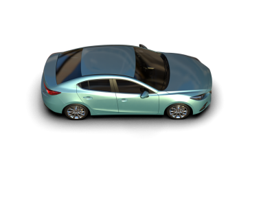 Siyah cam kapılı araba beyaz arka planda izole edilmiş.