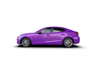 Beyaz bir arka plan üzerinde izole lüks araba.