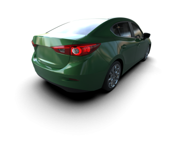 beyaz arka planda modern araba