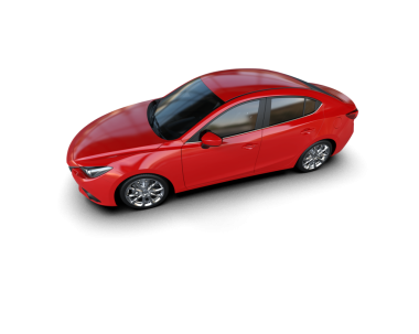 beyaz arka planda modern lüks araba