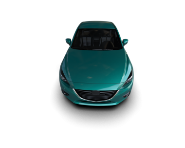 beyaz arkaplanda modern araba