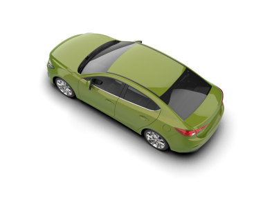 modern otomobil arka planda izole edildi