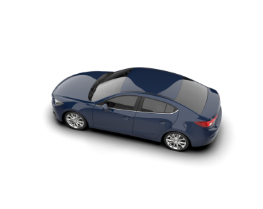 modern araba beyaz arka planda izole edildi. 3 boyutlu görüntüleme