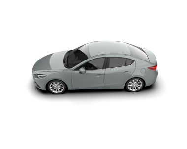 Gri arkaplanda izole edilmiş modern araba 3 boyutlu çizim - illüstrasyon