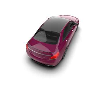 beyaz arkaplanda modern araba