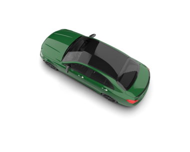 beyaz arkaplanda yeşil araba