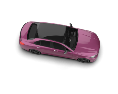 Beyaz arka planda modern bir araba. 3d oluşturma