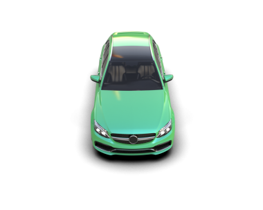 Araba siyah arka planda izole edilmiş. 3d oluşturma.