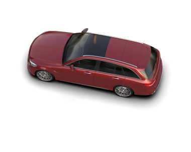 Siyah arka planda kırmızı modern araba