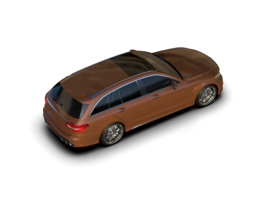 modern araba beyaz arkaplanda izole edilmiş 3 boyutlu görüntüleme