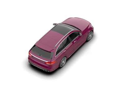 Modern bir arabanın 3 boyutlu çizimi