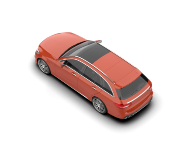 modern araba beyaz arka planda izole edildi. 3 boyutlu görüntüleme