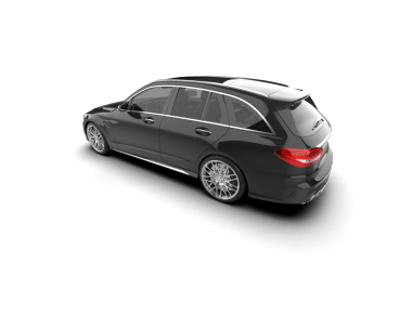 Modern lüks araba beyaz zemin üzerine