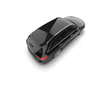 beyaz arka planda siyah araba.