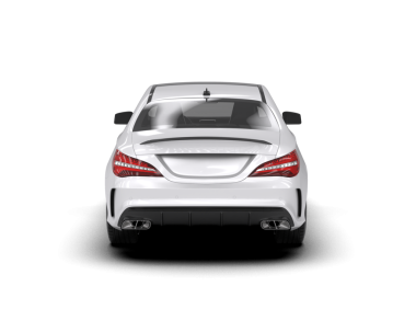 Modern araba arka planda izole edilmiş. 3D görüntüleme - illüstrasyon