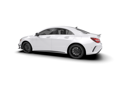 Beyaz arka planda izole edilmiş modern beyaz araba. 3d oluşturma