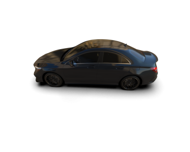 modern araba siyah arkaplanda izole edildi. 3 boyutlu görüntüleme