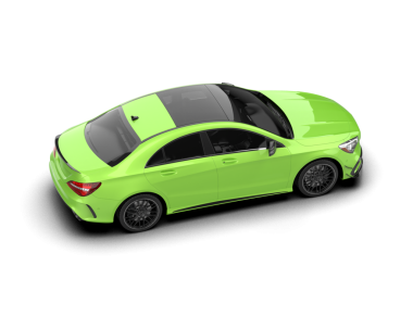 Yeşil lüks araba beyaz arka planda izole edilmiş. 3d oluşturma