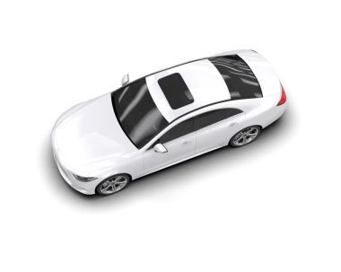 modern lüks araba kırpma yolu ile beyaz arka planda izole