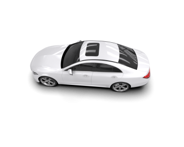 Lüks beyaz modern araba beyaz arka planda izole