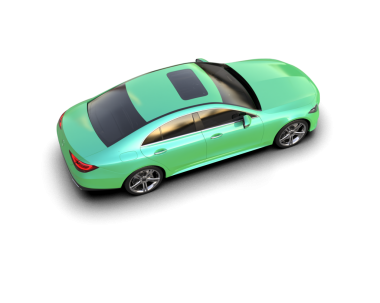 araba beyaz arkaplanda izole edildi.