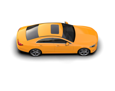 Modern araba. Beyaz üzerine izole edilmiş. 3d illüstrasyon