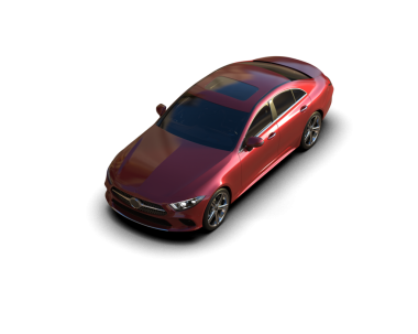 araba gri arkaplanda izole edildi