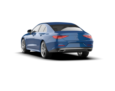 Modern araba geri görüşü. 3d oluşturma