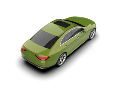 araba beyaz arkaplanda izole edildi