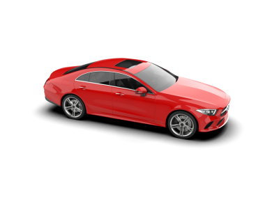 araba beyaz arkaplanda izole edildi