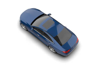 Beyaz arka planda modern bir araba. 3d illüstrasyon