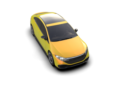 araba beyaz arkaplanda izole edildi