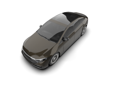 Siyah arka planda modern araba