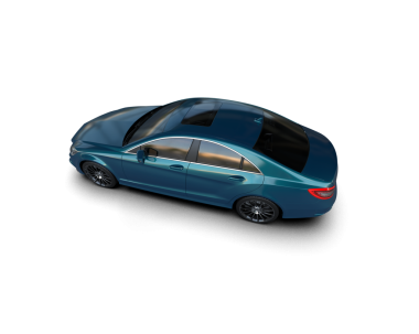 beyaz arka planda modern araba