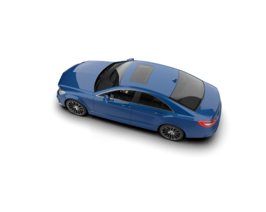 araba beyaz arkaplanda izole edildi